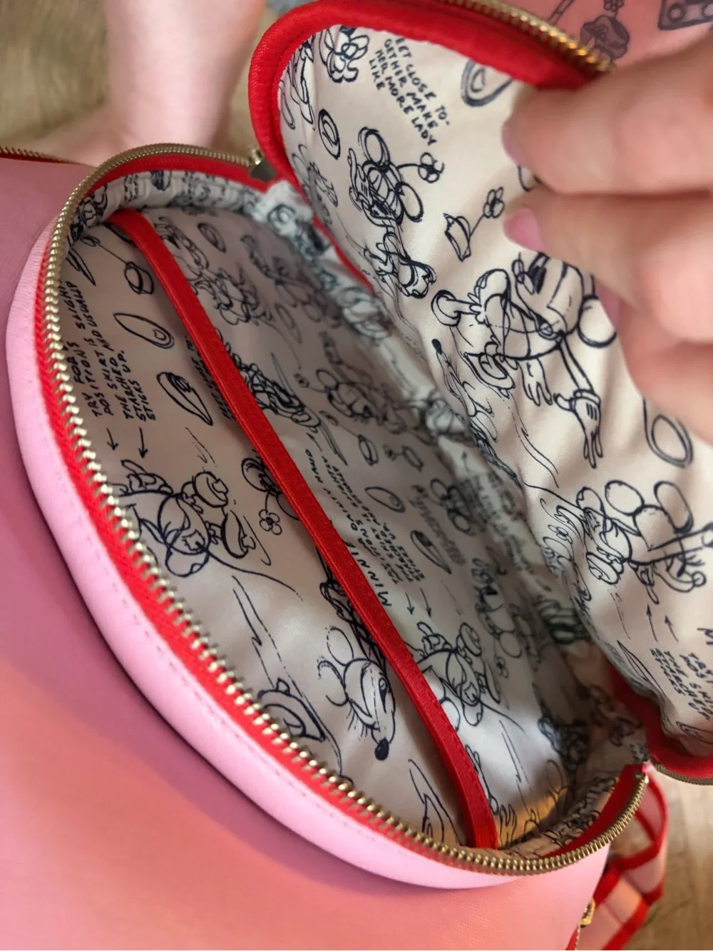 Freshly Picked Pink and Red Kids Bow Ear Backpack